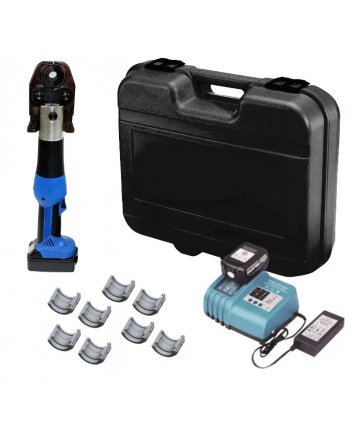 Alpha Accu-Persmachine Set EZ-1930 (Perstang, 18V Lader, 2x Accu, 4x Wisselbekken)